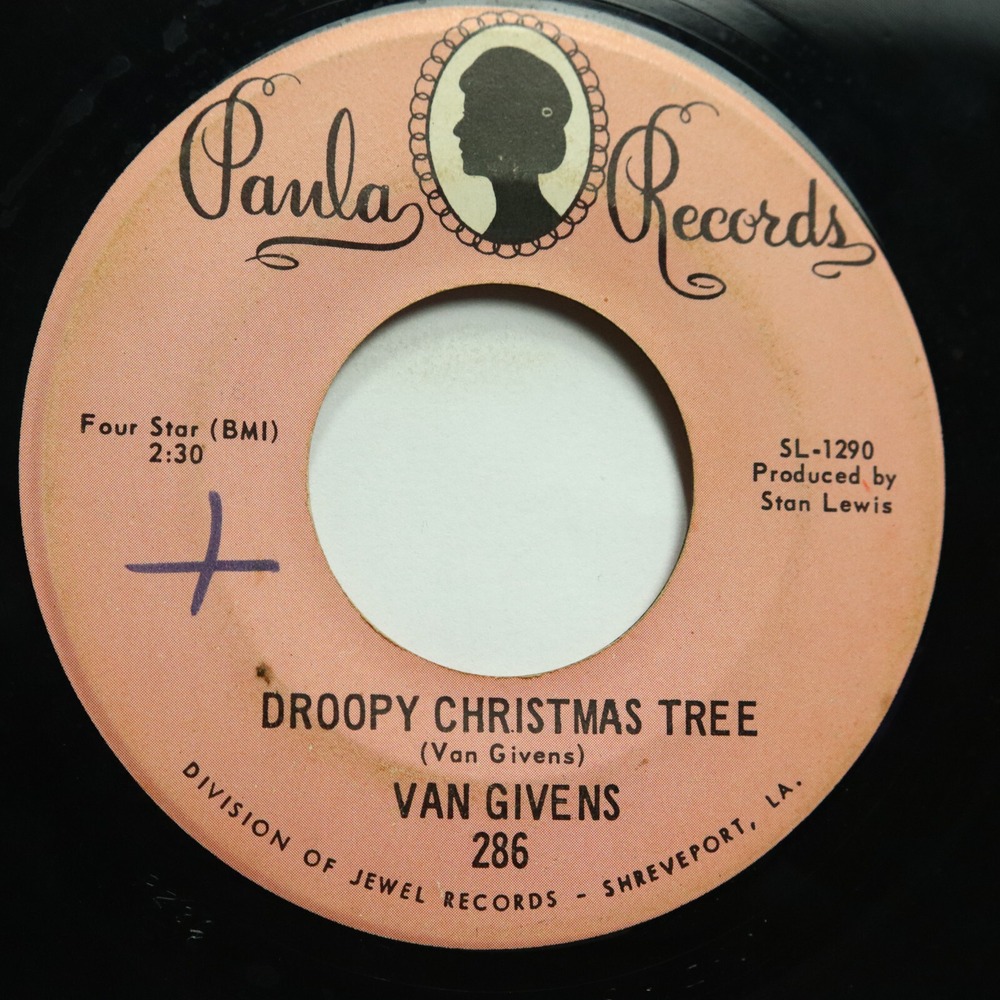 VAN GIVENS - DROOPY CHRISTMAS TREE /‎ DADDY'S BABY BOY - ROCKABILLY 45